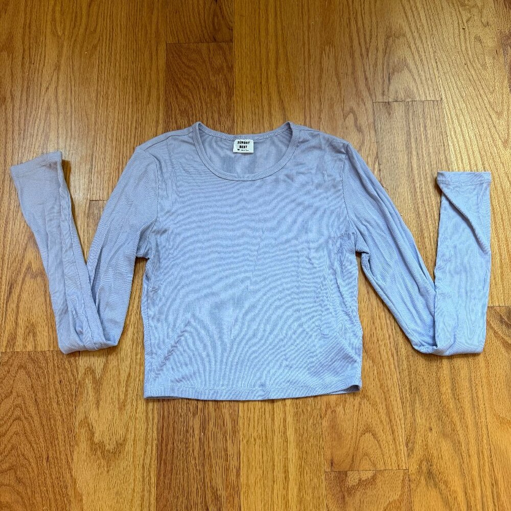 Aritzia Sunday Best Cropped Long Sleeve